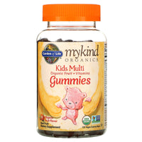 Garden of Life, mykind Organics Kids Multi Fruit gummy, 120 Gummies UPC 658010120272 | HiLife Vitamins