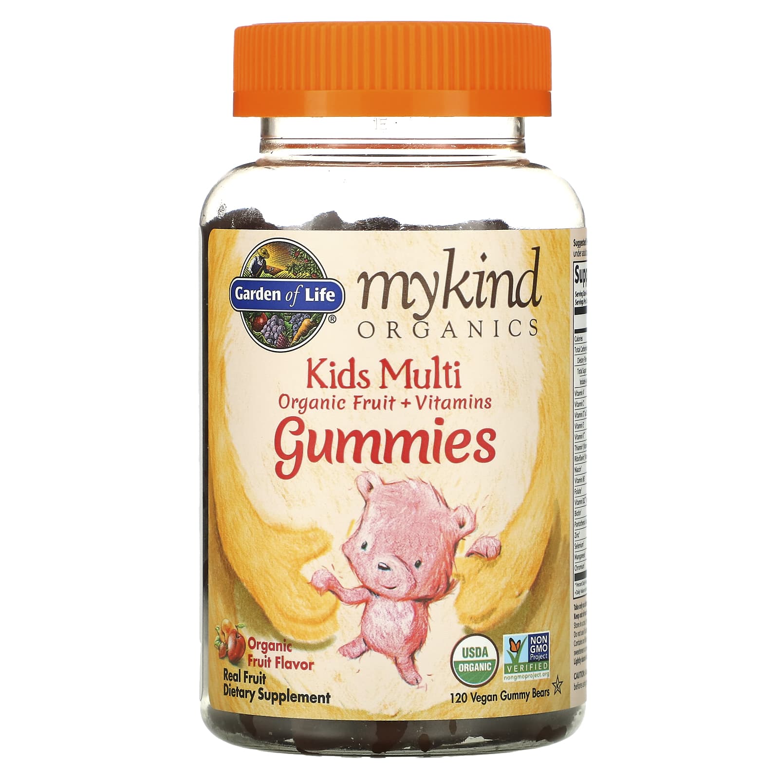 Garden Of Life, mykind Organics Kids Multi Fruit gummy, 120 Gummies ...