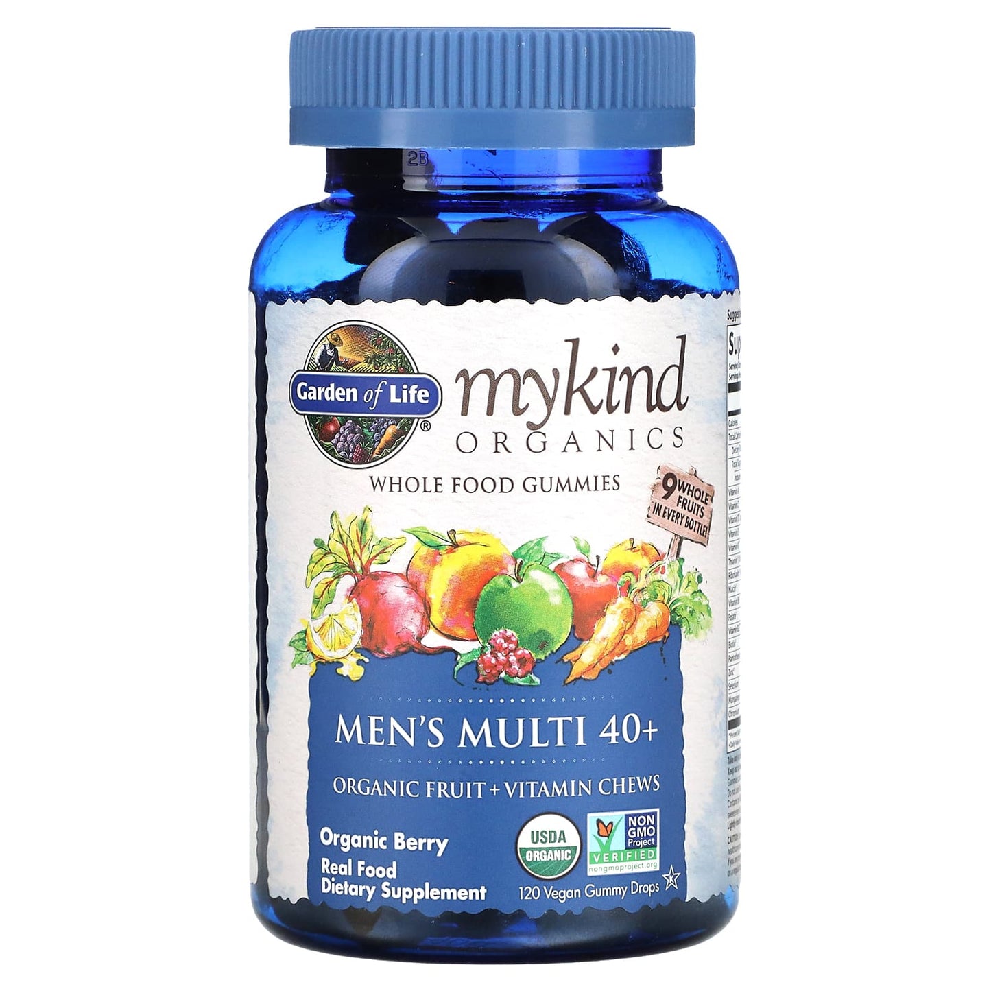 Garden of Life, Mykind Organics Gummy Mens 40+, 120 Gummies UPC 658010120289 | HiLife Vitamins