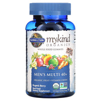 Garden of Life, Mykind Organics Gummy Mens 40+, 120 Gummies UPC 658010120289 | HiLife Vitamins