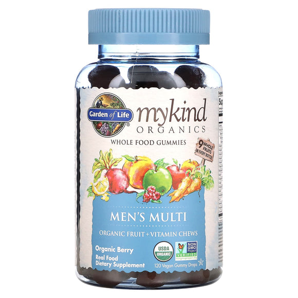Garden Of Life, mykind Organics Mens Multi, 120 Gummies - 658010120296 | Hilife Vitamins