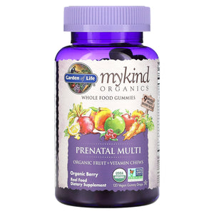 Garden Of Life, mykind Organics Prenatal Multi gummies, 120 Gummies - 658010120302 | Hilife Vitamins