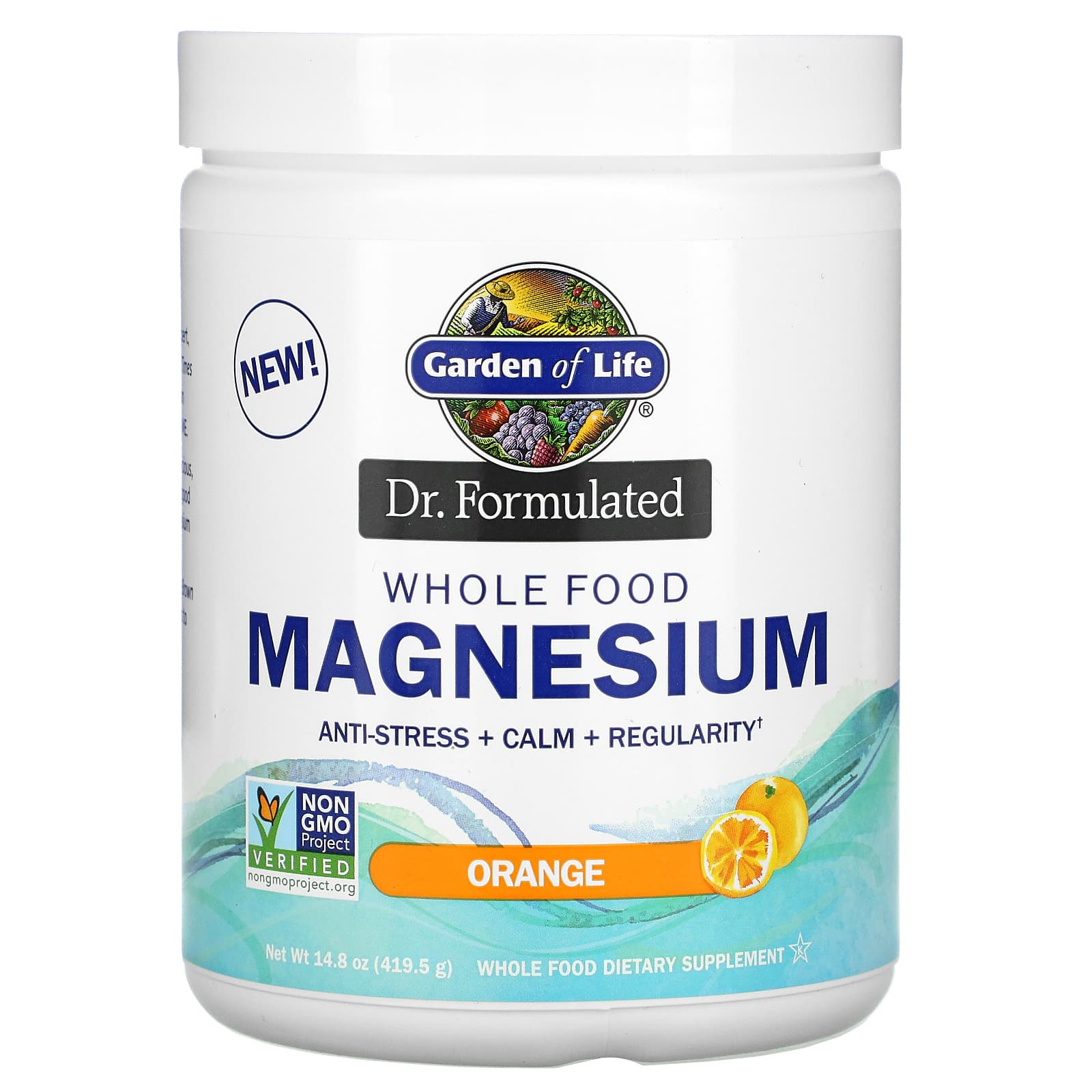 Garden of Life, Dr. Formulated Magnesium Orange, 14.8 Oz UPC 658010122771 | HiLife Vitamins