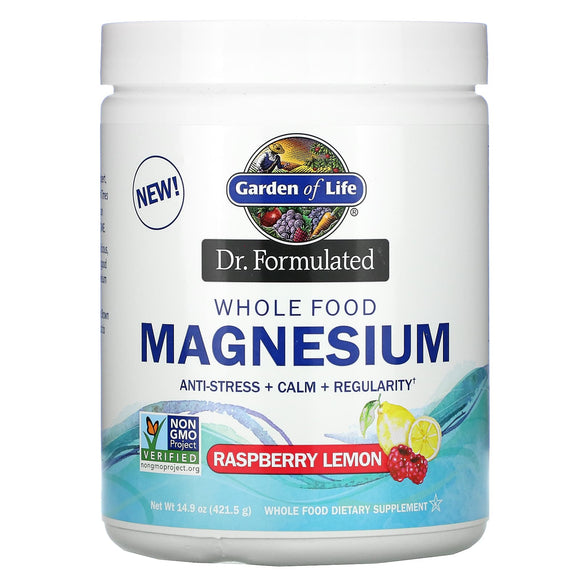Garden Of Life, Dr. Formulated Magnesium Raspberry Lemon, 14.9 Oz - 658010122801 | Hilife Vitamins