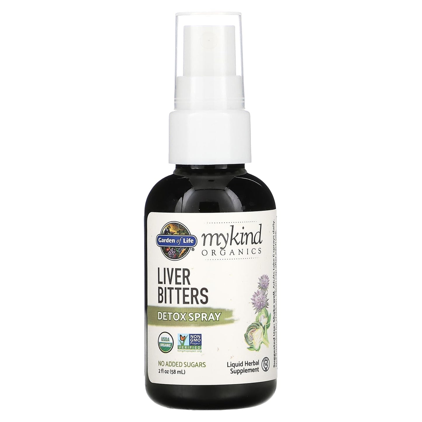 Garden Of Life, Mykind Organics Herbal Liver Bitters Spray, 2 Oz - [product_sku] | HiLife Vitamins