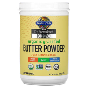 Garden Of Life, Dr. Formulated Keto Organic Grass Fed Butter, 300 Gm Powder - 658010124461 | Hilife Vitamins