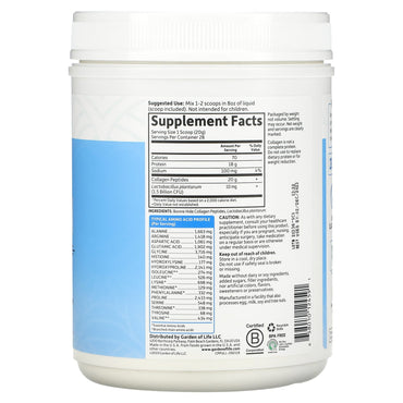 Garden of Life, Grass Fed Collagen Peptides, Unflavored, 19.75 oz UPC 658010124591 | HiLife Vitamins