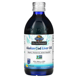 Garden Of Life, Dr. Formulated, Alaskan Cod Liver Oil,Lemon Flavor, 13.52 fl oz - 658010124713 | Hilife Vitamins