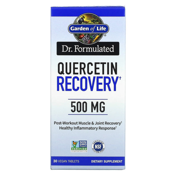 Garden Of Life, Dr. Formulated Quercetin Recovery, 500 MG, 30 Vegan Tablets - 658010130516 | Hilife Vitamins