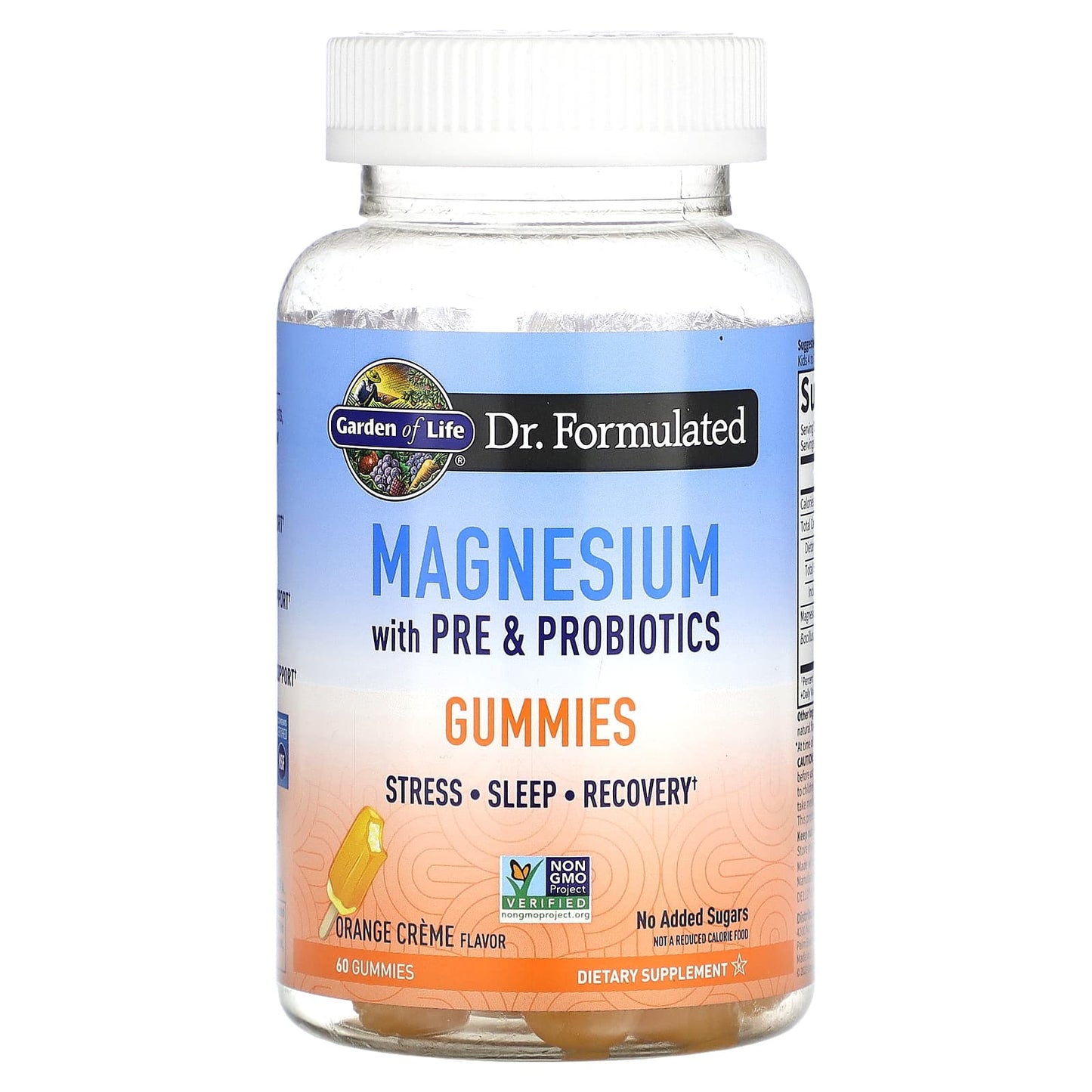 Garden of Life, Magnesium with Pre & Probiotics Gummies, Orange Creme, 60 Gummies UPC 658010132701 | HiLife Vitamins