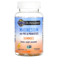 Garden of Life, Magnesium with Pre & Probiotics Gummies, Orange Creme, 60 Gummies UPC 658010132701 | HiLife Vitamins