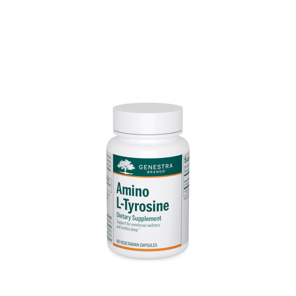 Genestra, Amino L-Tyrosine, 60 Vegetarian Capsules - 883196102006 | Hilife Vitamins