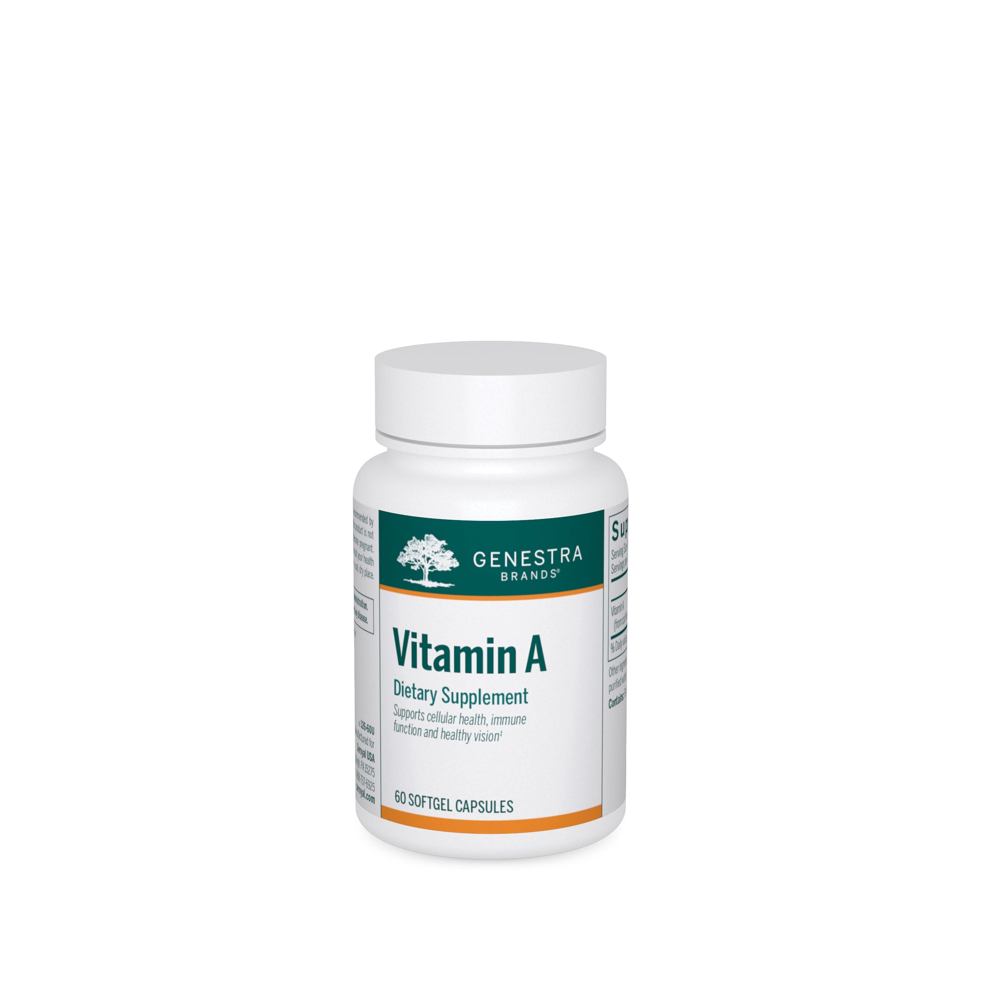 Genestra, Vitamin A, 60 Vegetarian Capsules UPC 883196104604 | HiLife Vitamins