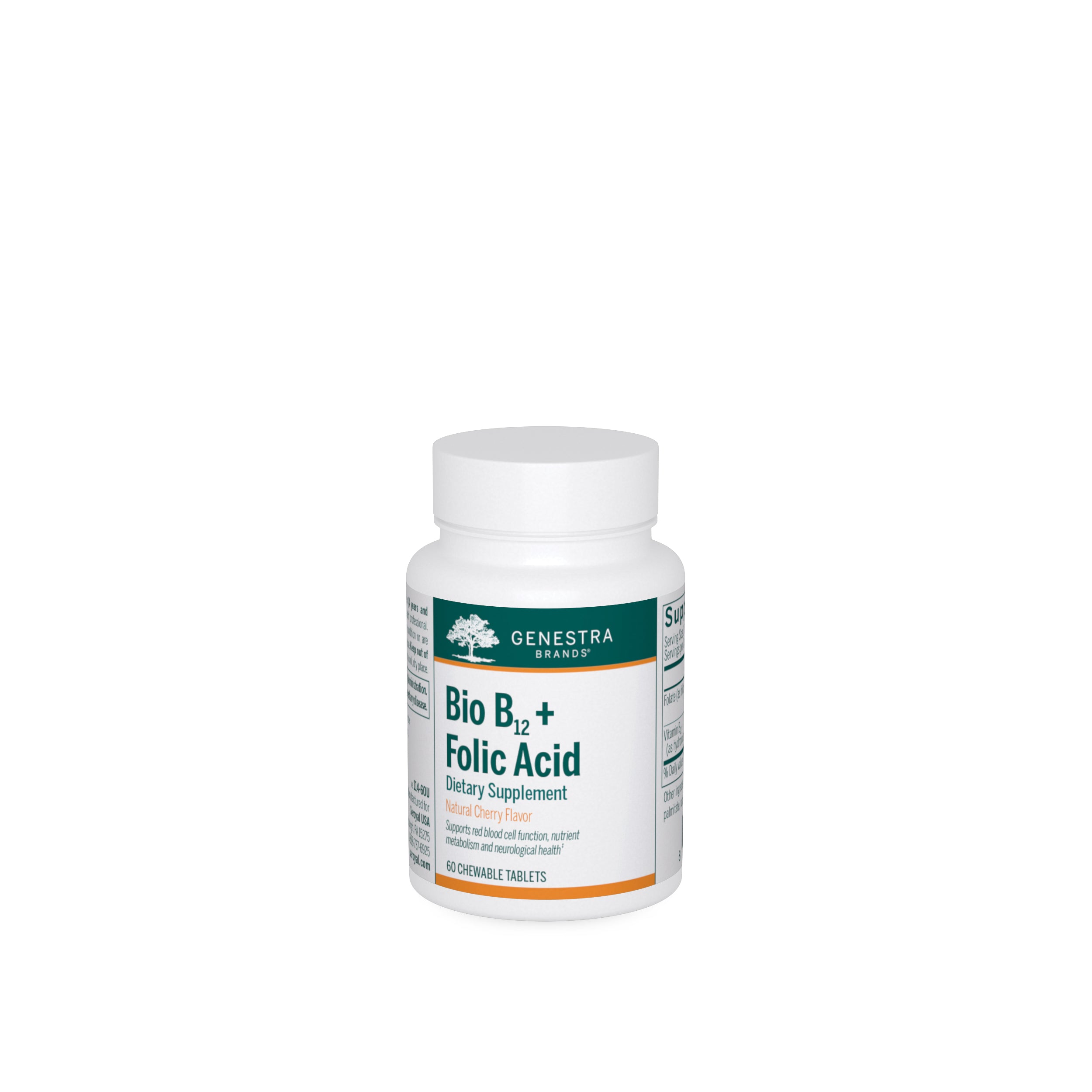 Genestra, Bio B12 + Folic Acid, 60 Tablets UPC 883196112418 | HiLife Vitamins