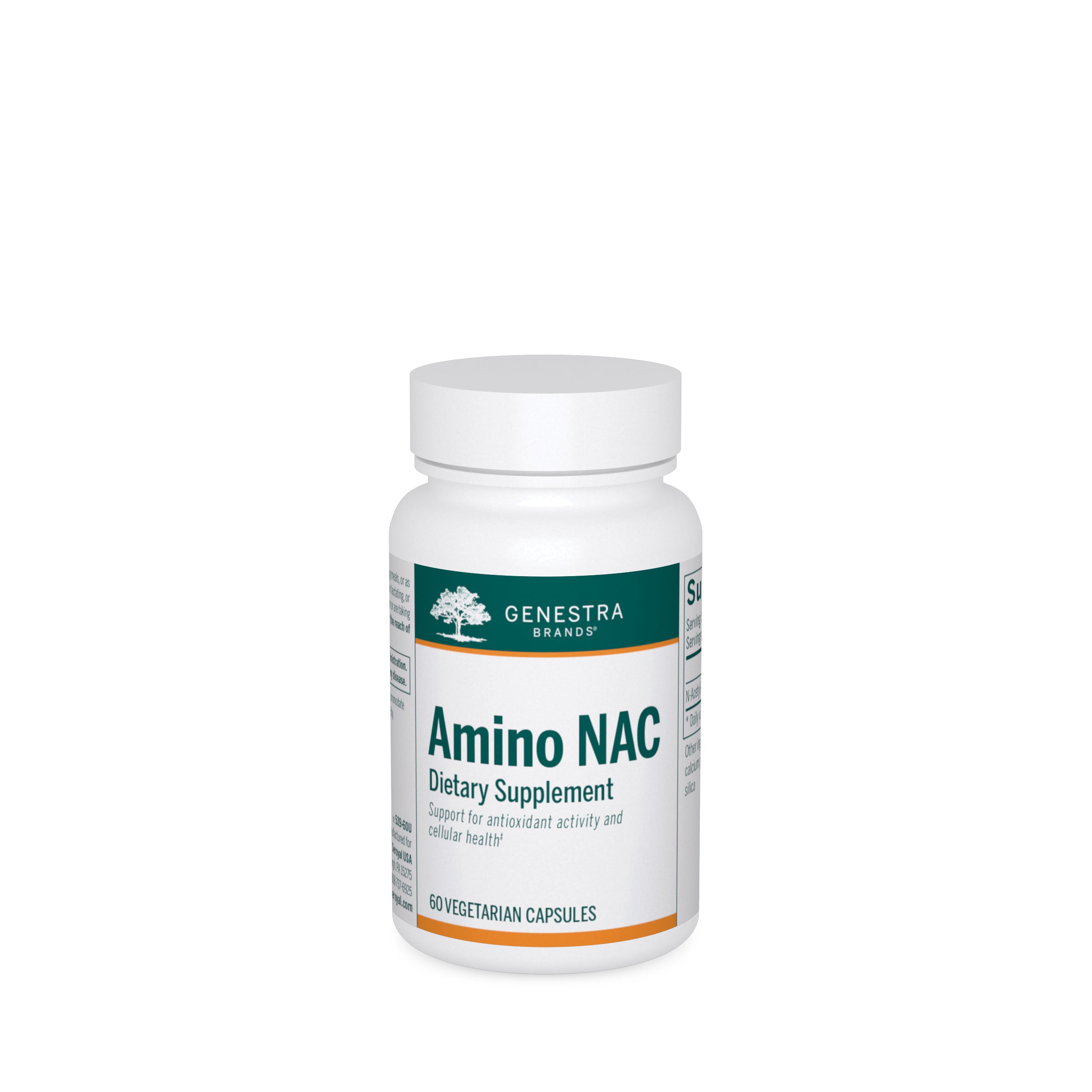 Genestra, Amino NAC, 60 Vegetarian Capsules UPC 883196112913 | HiLife Vitamins