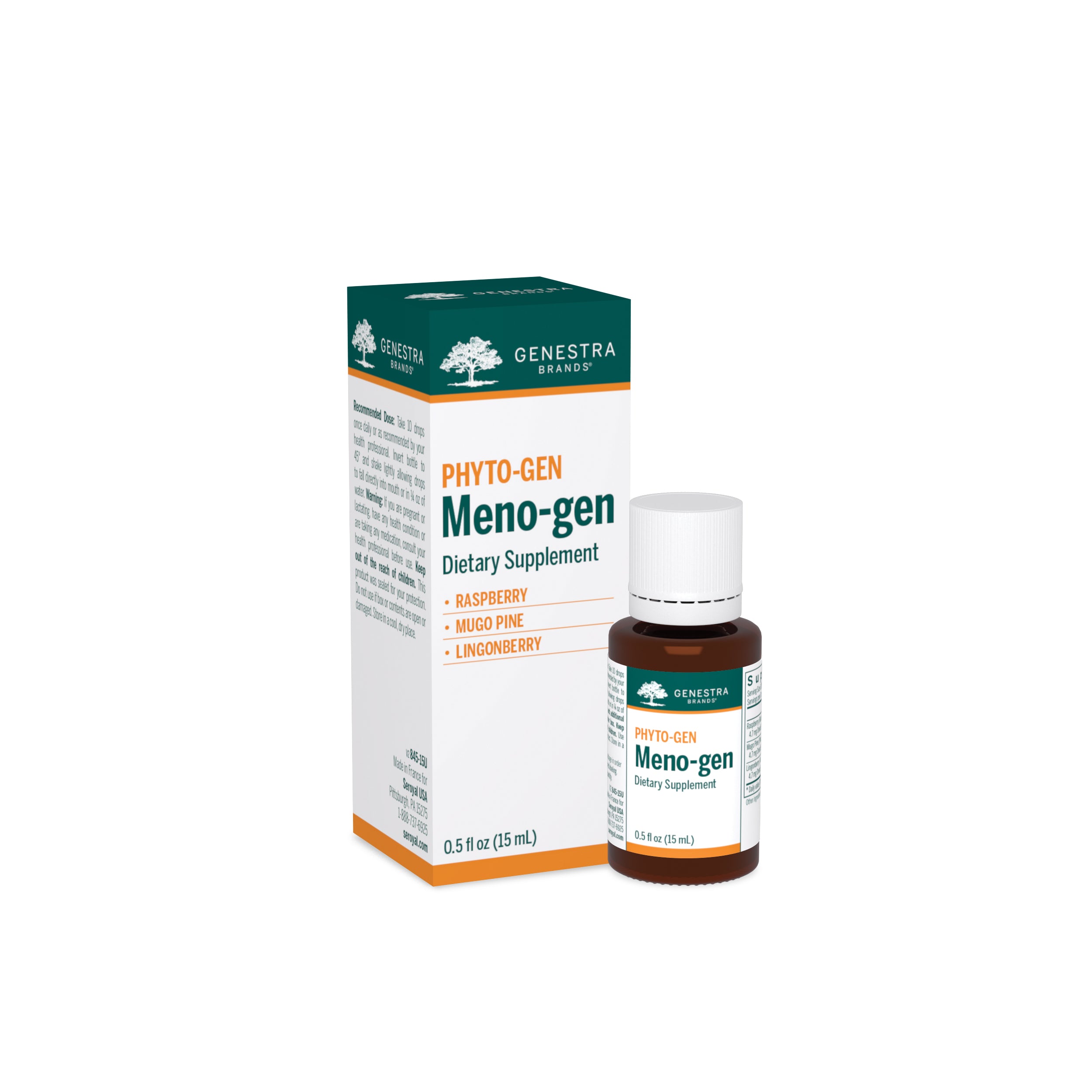 Genestra, Meno-gen, 0.5 fl oz UPC 883196120611 | HiLife Vitamins