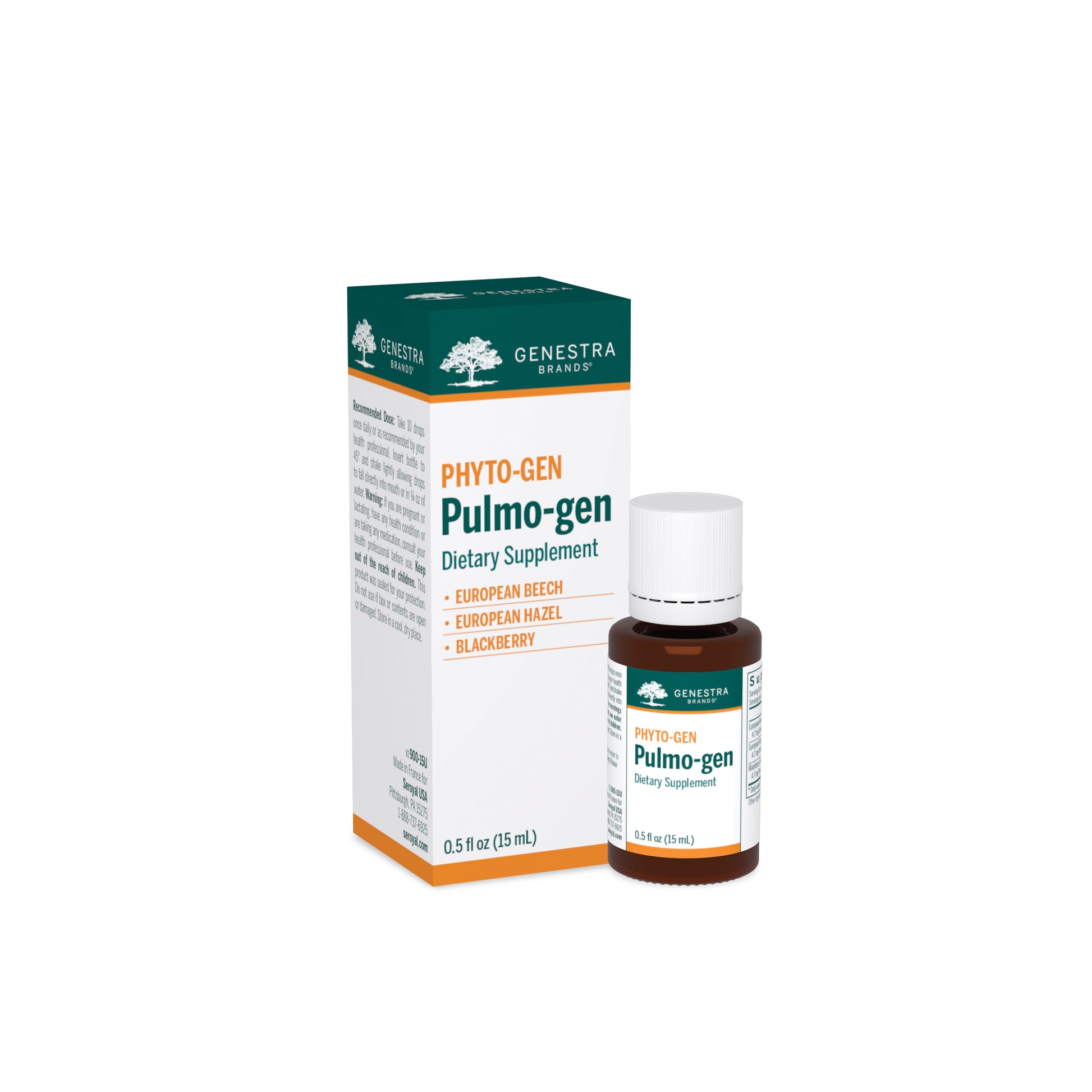 Genestra, Pulmo-gen, 0.5 fl oz UPC 883196121410 | HiLife Vitamins