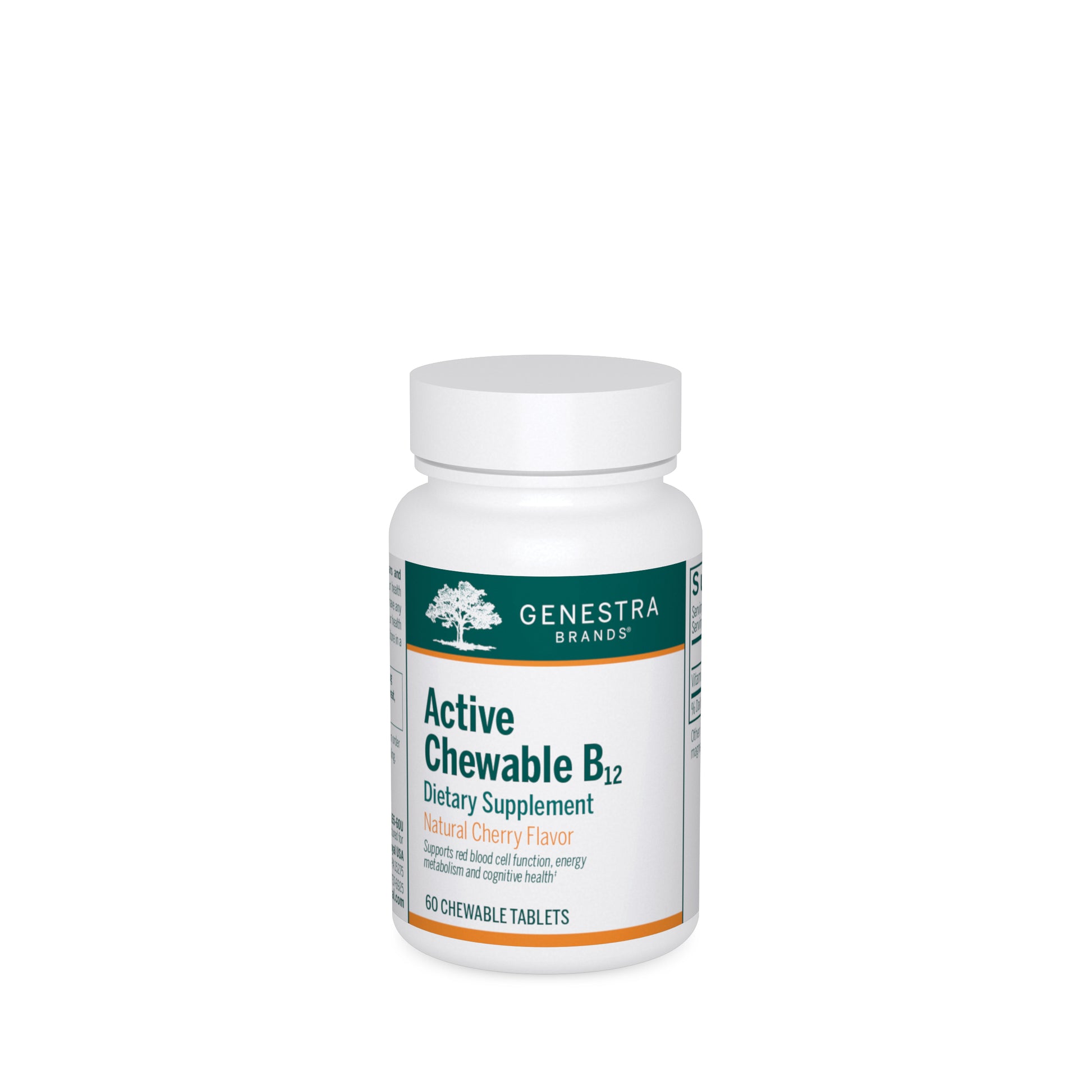 Genestra, ACTIVE Chewable B12, 60 Tablets UPC 883196131105 | HiLife Vitamins