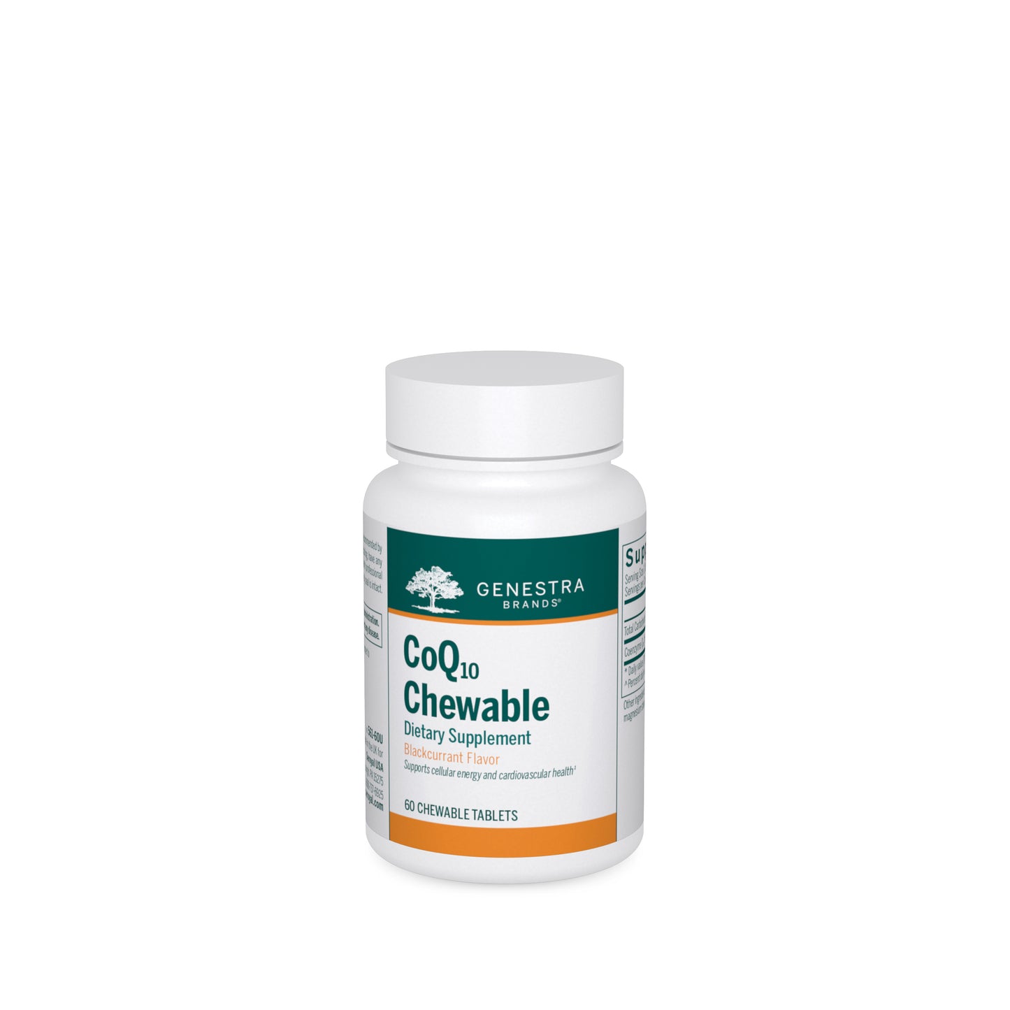 Genestra, CoQ10 Chewable, 60 Tablets UPC 883196131600 | HiLife Vitamins