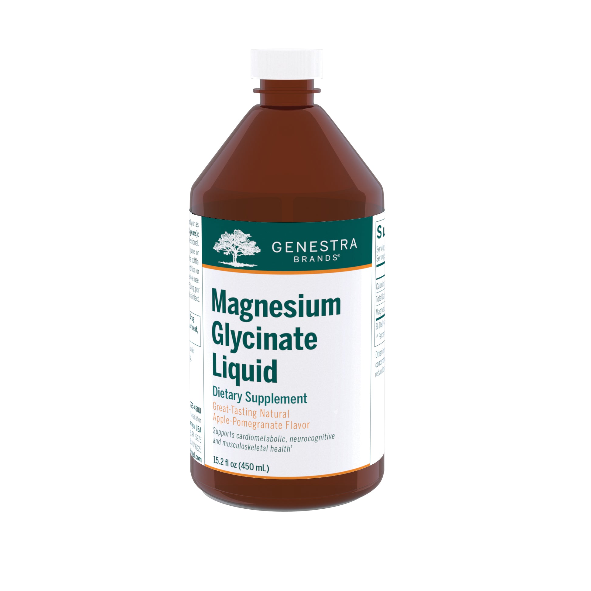 Genestra, Magnesium Glycinate Liquid, 15.2 fl oz UPC 883196144808 | HiLife Vitamins