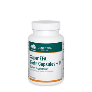 Genestra, Super EFA Forte Capsules + D, 60 Softgels - 883196153190 | Hilife Vitamins