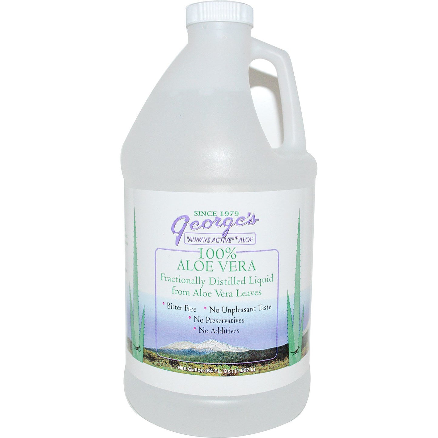 George's, 100% Aloe Vera Liquid, 64 Fl Oz UPC 789287100640 | HiLife Vitamins