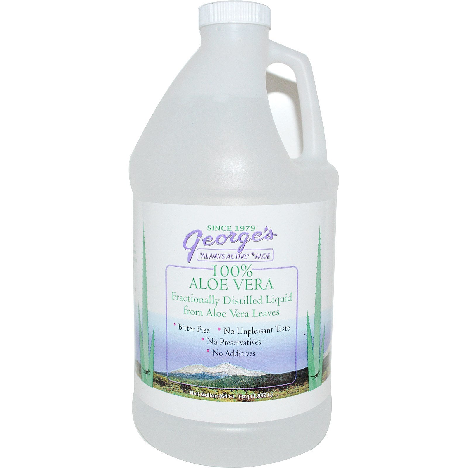 George's, 100% Aloe Vera Liquid, 64 Fl Oz UPC 789287100640 | HiLife Vitamins
