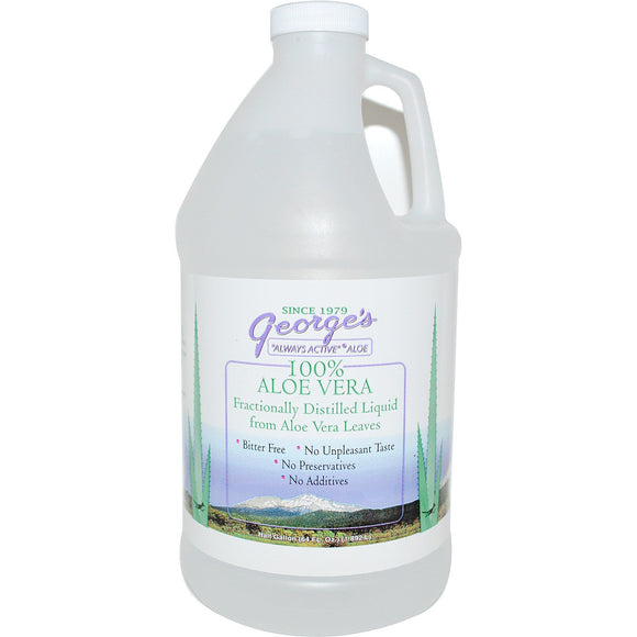 George's, 100% Aloe Vera Liquid, 64 Fl OZ - 789287100640 | Hilife Vitamins