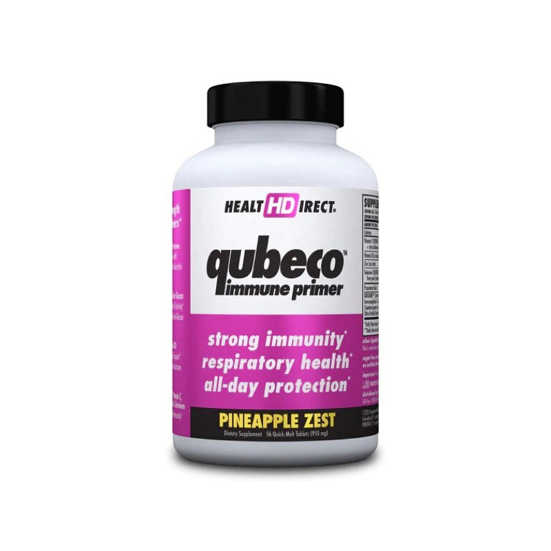 Health Direct, Qubeco Immune Primer, Pineapple Zest, 56 Quick Dissolve Tablets UPC 814599003041 | HiLife Vitamins