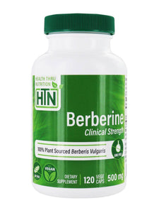 Health Thru Nutrition, Berberine HCl 500mg (NON-GMO), 120 Veggie Capsules - 819193020050 | Hilife Vitamins