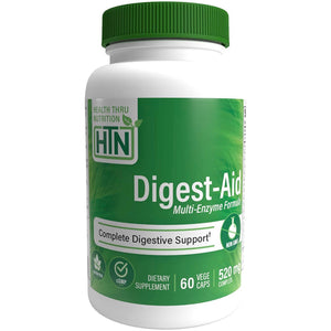 Health Thru Nutrition, Digest-Aid Digestive Enzyme Complex, 60 Veggie Capsules - 819193020319 | Hilife Vitamins