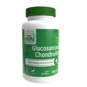 Health Thru Nutrition, Glucosamine & Chondroitin 500 mg, 200 Tablets - 819193020340 | Hilife Vitamins