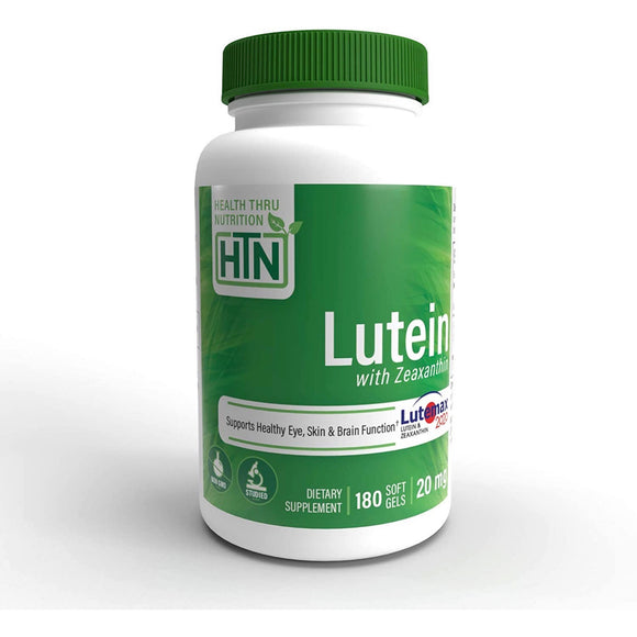 Health Thru Nutrition, Lutein (as LuteMax 2020) 20mg (NON-GMO), 180 Softgels - 819193020371 | Hilife Vitamins