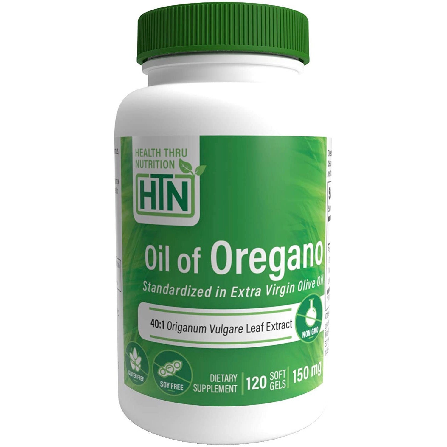 Health Thru Nutrition, Oil of Oregano (Wild) 150mg (NON-GMO), 120 Softgels UPC 819193020432 | HiLife Vitamins