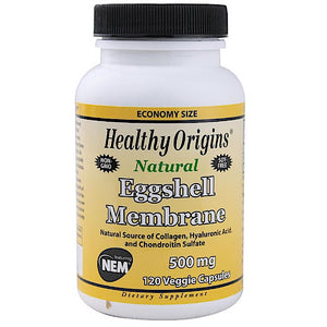 Healthy Origins, Eggshell Membrane 500 mg Nem, 120 Veggie Capsules - 603573613570 | Hilife Vitamins
