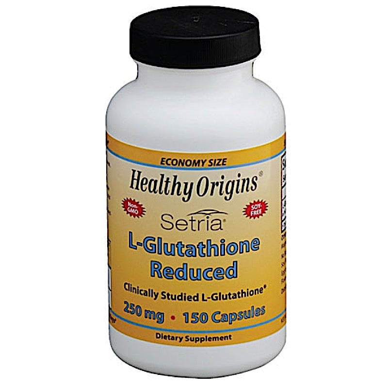 Healthy Origins, L-Glutathione Reduced 250 mg, 150 Capsules - 603573413347 | Hilife Vitamins