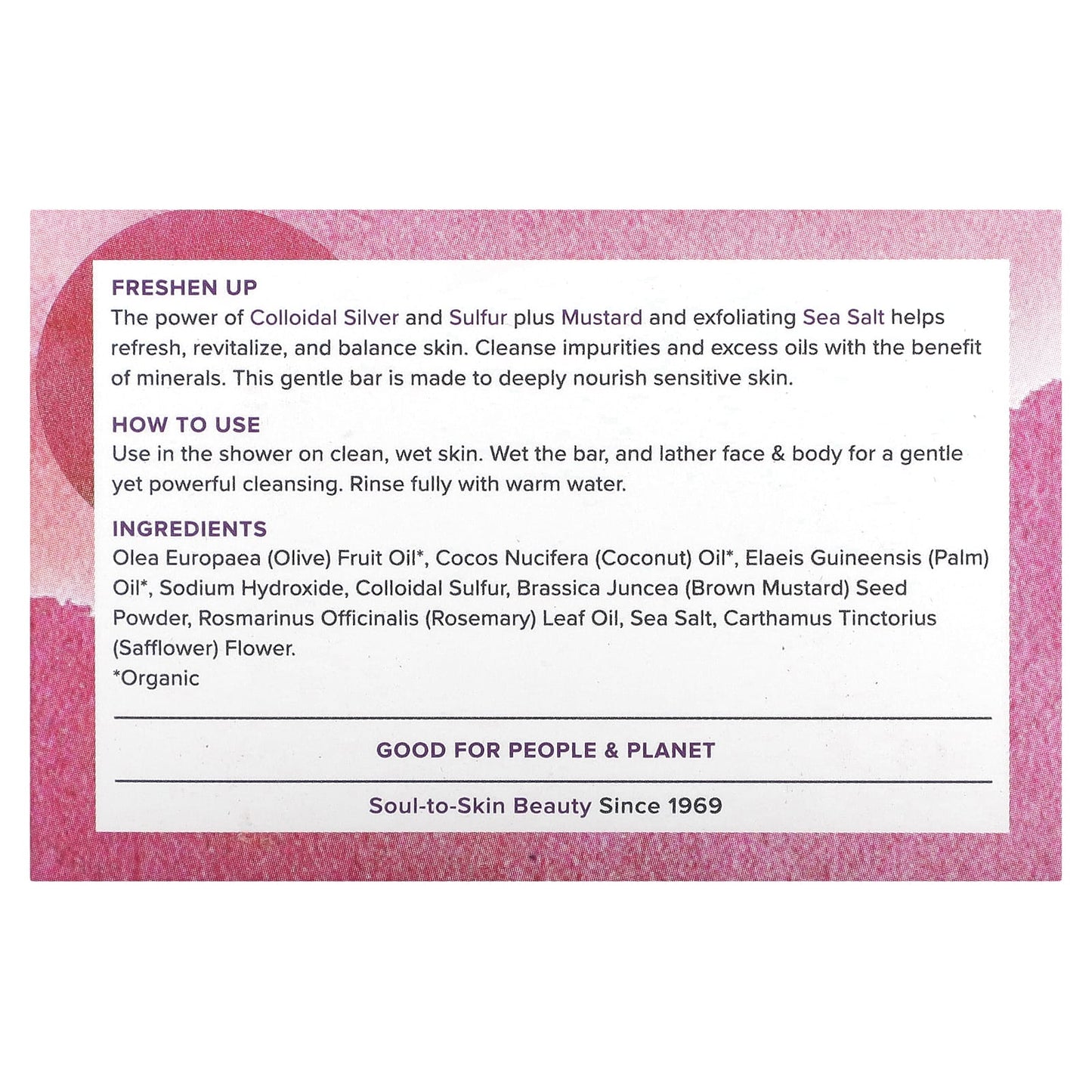 Heritage, Hot Springs Sulfur Bar Soap, 3.5 Oz Bar UPC 076970511761 | HiLife Vitamins