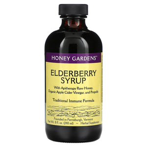 Honey Gardens Apiaries, Elderberry Syrup, 8 Oz Syrup - 022318000329 | Hilife Vitamins