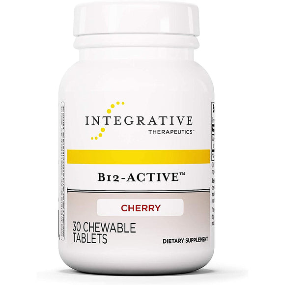 Integrative Therapeutics, B12-Active™ Cherry Flavored, 30 Chewable Tablets - 871791002593 | Hilife Vitamins
