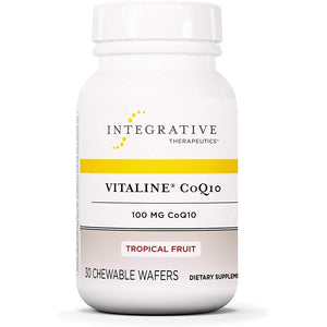 Integrative Therapeutics, Vitaline Coq10 100 mg - Tropical Fruit Flavored, 30 Chewables - 871791003293 | Hilife Vitamins