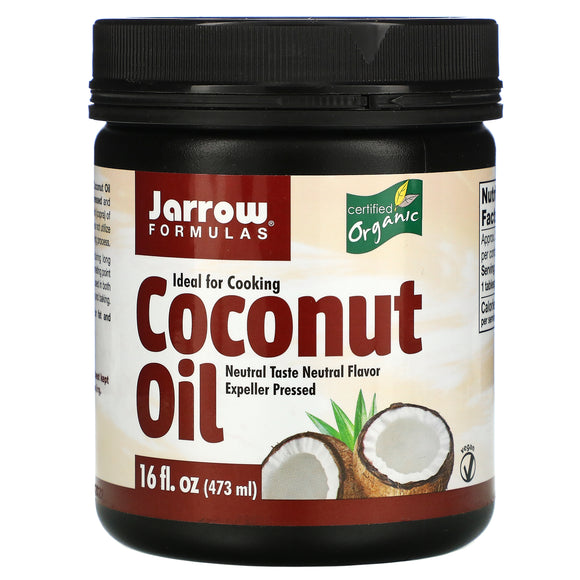 Jarrow Formulas, Coconut Oil 100% Organic, 16 FL OZ - 790011160281 | Hilife Vitamins