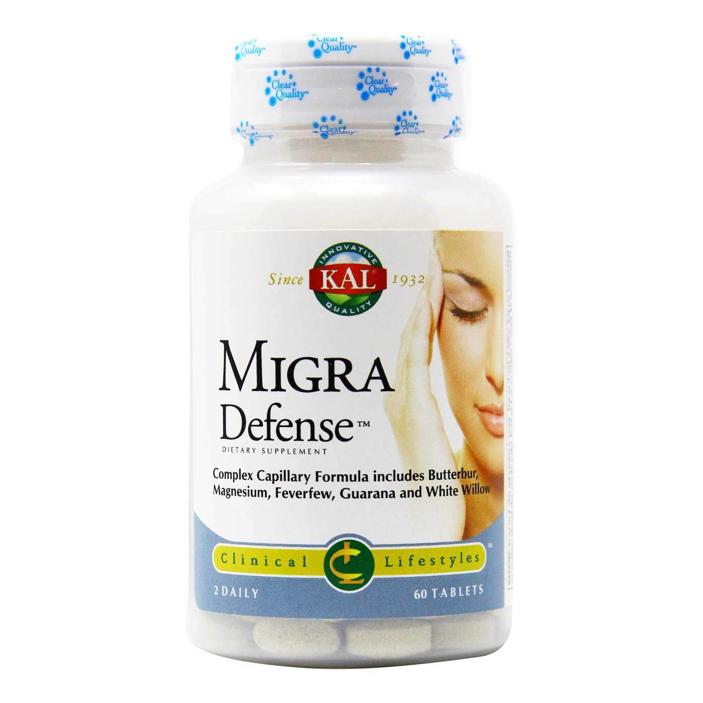 Kal, Migradefense, 60 Tablets UPC 021245106333 | HiLife Vitamins