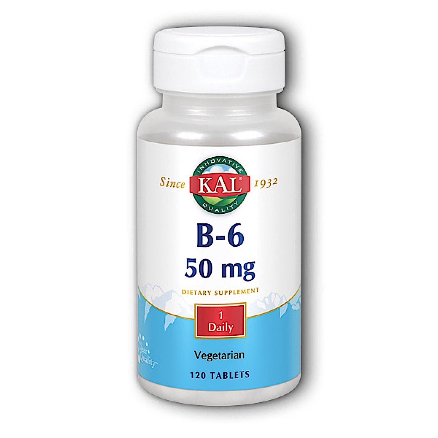 Kal, B-6 50mg, 120 Tablets - 021245129684 | Hilife Vitamins