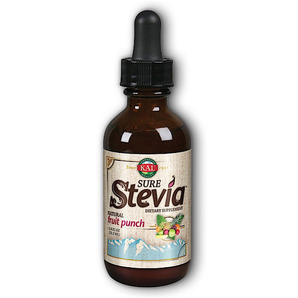 Kal, Stevia Extract, Pure Fruit Punch, 1.8 Oz - 021245187219 | Hilife Vitamins