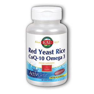 Kal, RYR & CoQ-10 & Omg-3 600/30/500mg, 60 Softgels - 021245547969 | Hilife Vitamins
