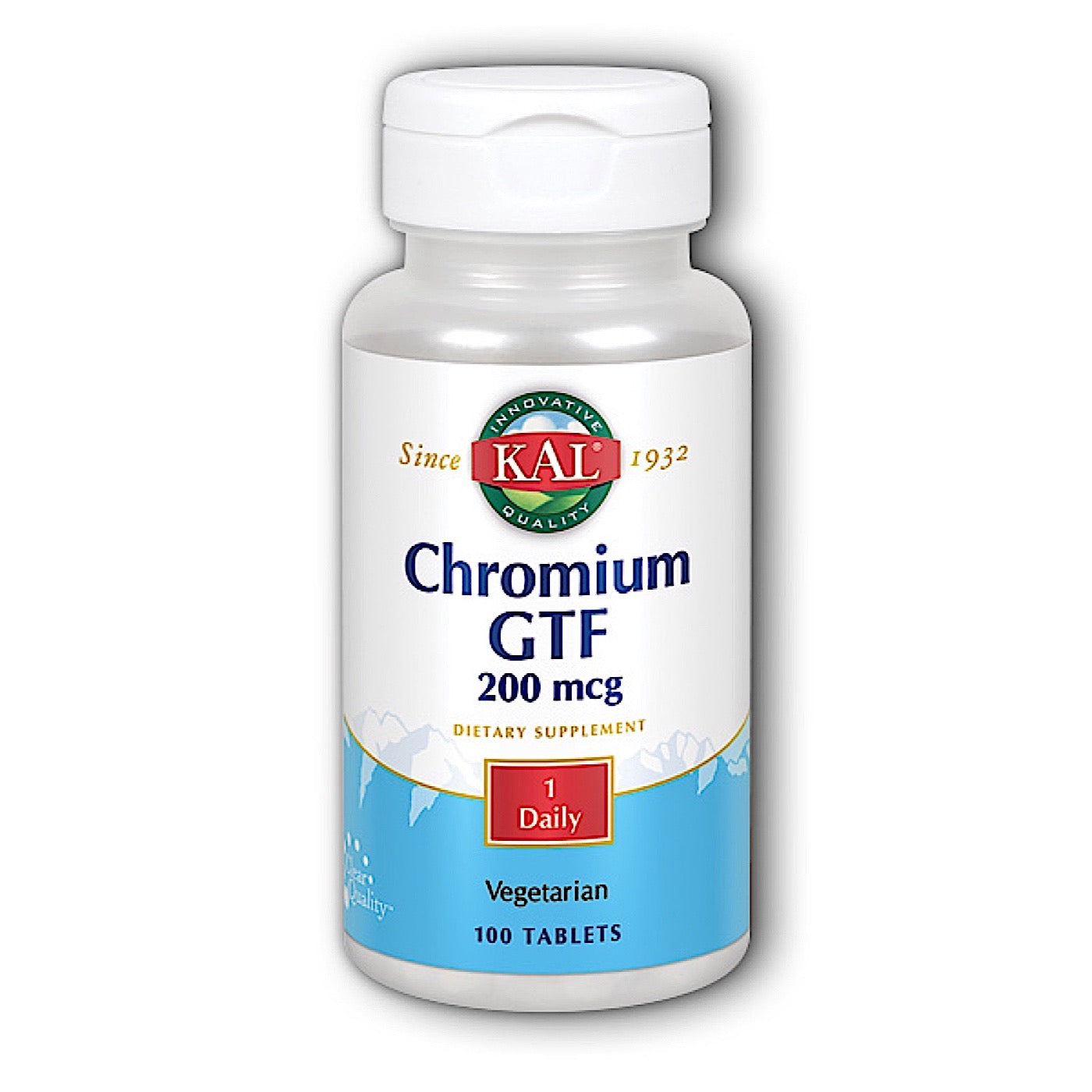 Kal, Chromium GTF 200mcg, 100 Tablets UPC 021245590101 | HiLife Vitamins