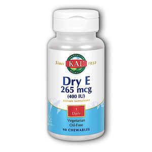Kal, E Dry Oil Free 400iu, 90 Capsules - 021245625902 | Hilife Vitamins