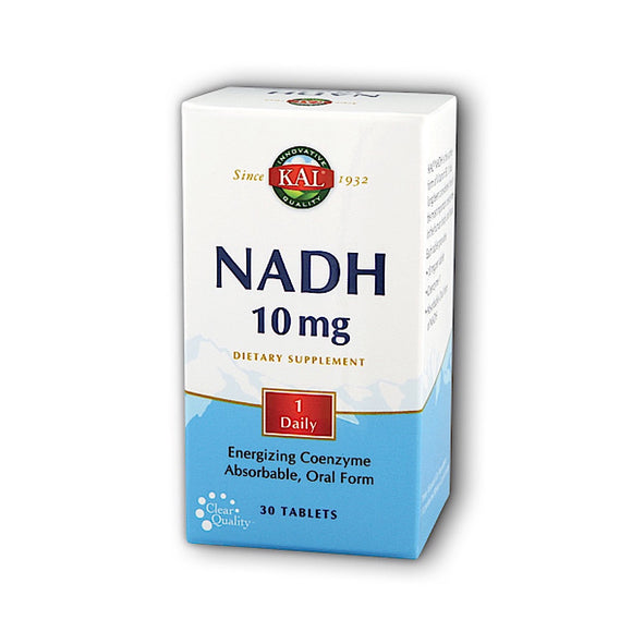 Kal, NADH 10mg, 30 Tablets - 021245693901 | Hilife Vitamins