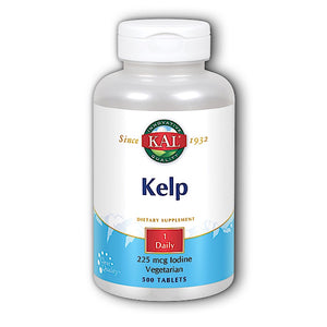 Kal, Kelp Iodine, 225 mcg Iodine, 500 Tablets - 021245754138 | Hilife Vitamins