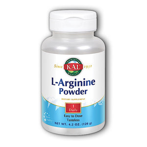 Kal, L-Arginine Unflavored Powder, 4.2 oz - 021245794523 | Hilife Vitamins
